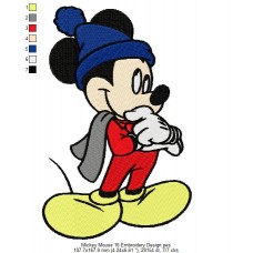 Mickey Mouse 16 Embroidery Design